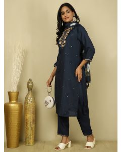 Resham Floral Embroidered Festive Suit Set 