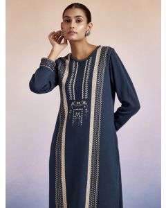 Jacquard Straight Woolen Kurta