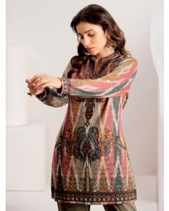 Bandhani Printed Festive Kurta Set With Dupatta-1D24COORR002 Green