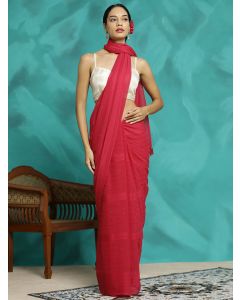 Pink Silk Blend Party Wear Saree 